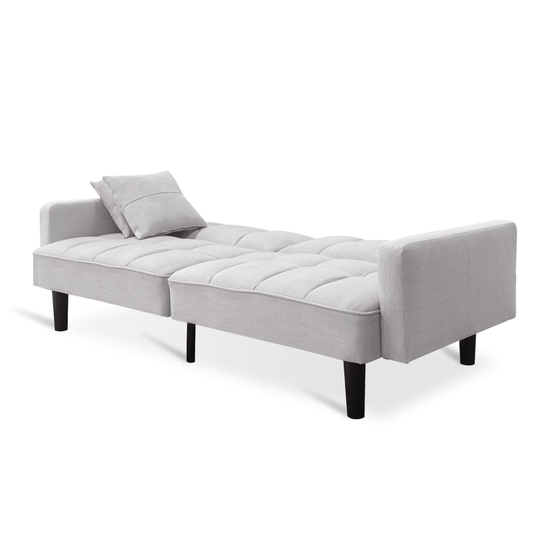 Boston 3 Seater Sofa Bed - Oat White