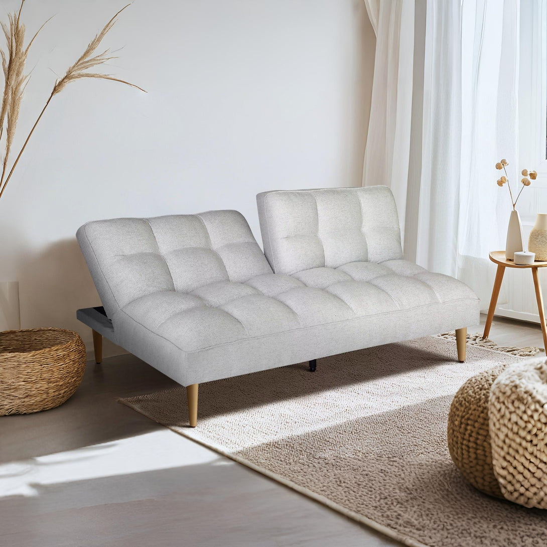Barton 3 Seater Sofa Bed - Light Grey