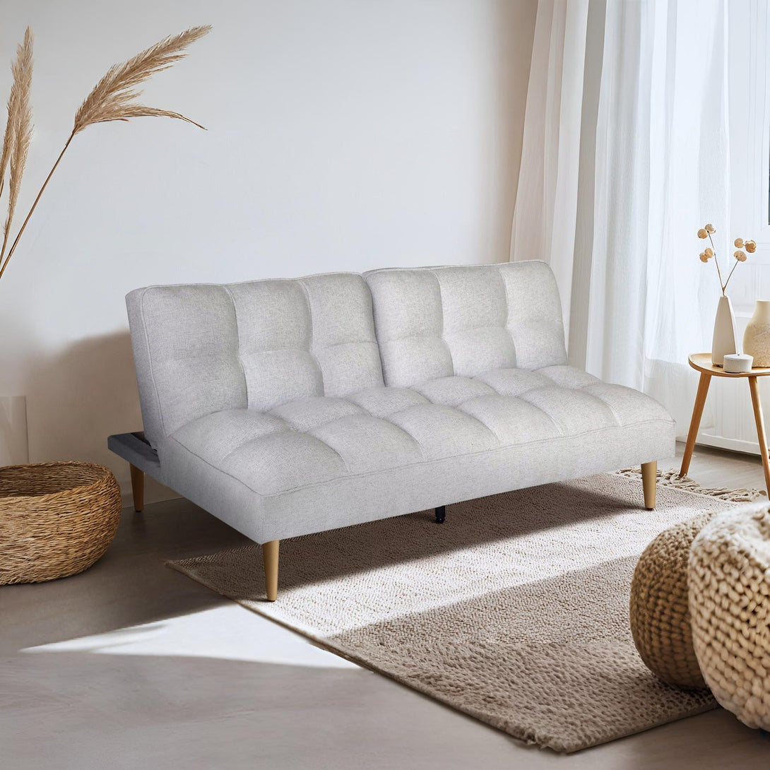 Barton 3 Seater Sofa Bed - Light Grey