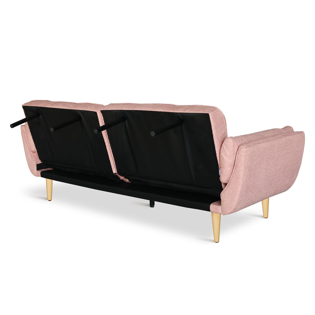 Dover 3 Seater Sofa Bed - Pink