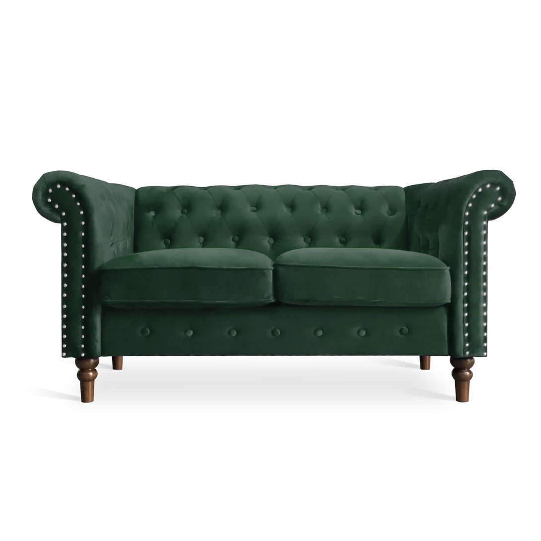 Chesley Velvet 2 Seater Sofa - Green
