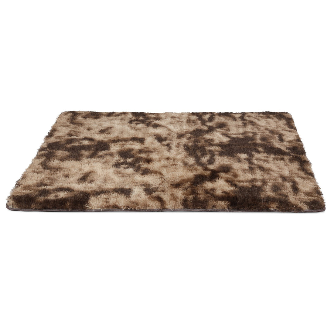 Thick Soft Shaggy Rug Brown 120x160cm