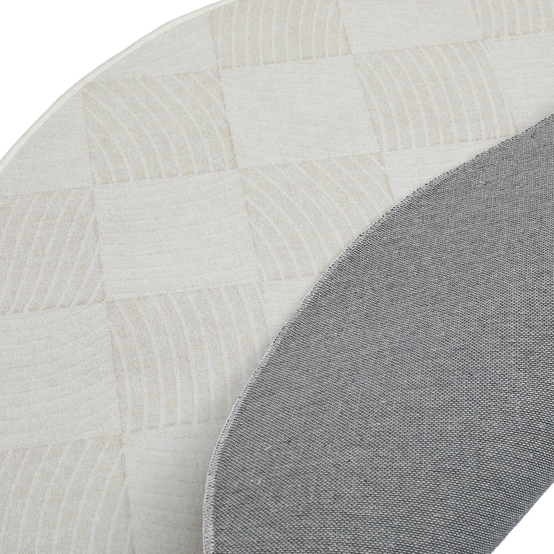 Quality Waterproof Round Rug Design J 100cm