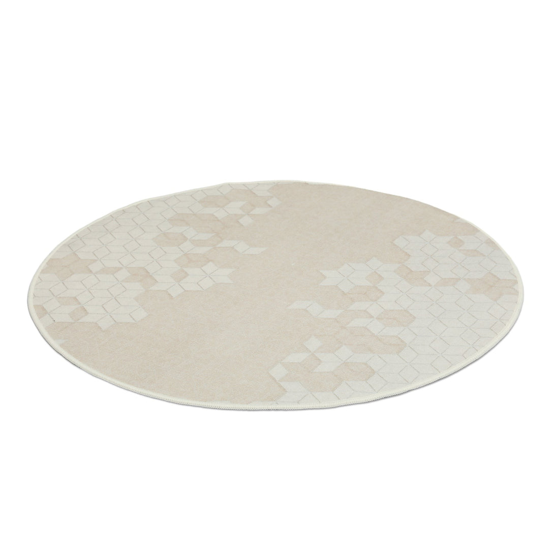 Quality Waterproof Round Rug Design L 100cm
