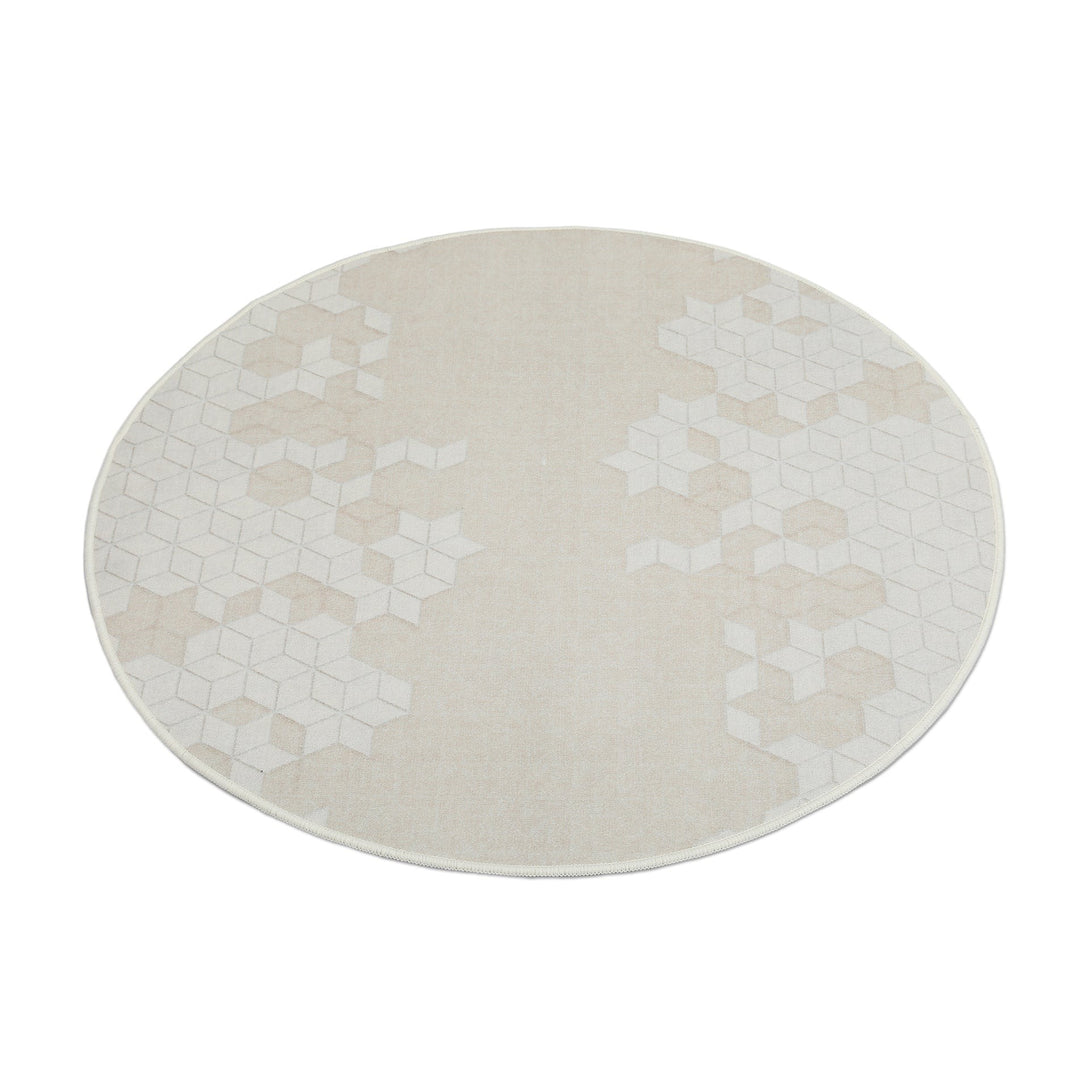 Quality Waterproof Round Rug Design L 100cm
