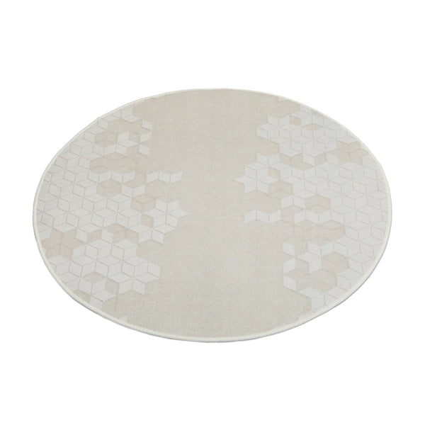 Quality Waterproof Round Rug Design L 100cm