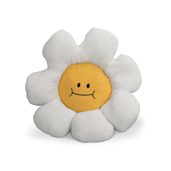 Large Flower Cushion White 80cm