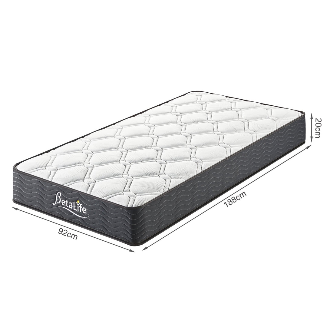 Basics Plus Mattress with Mattress Protector & Pillow - Single