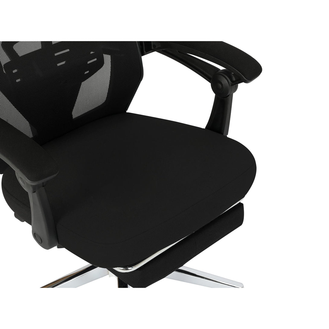 Melissa Office Chair with Footrest - Black