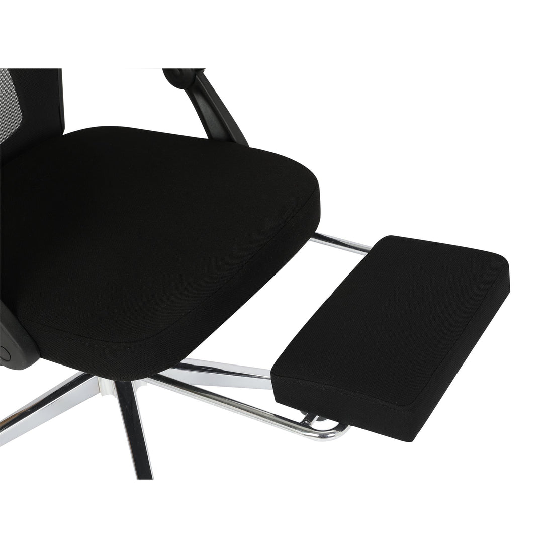 Melissa Office Chair with Footrest - Black