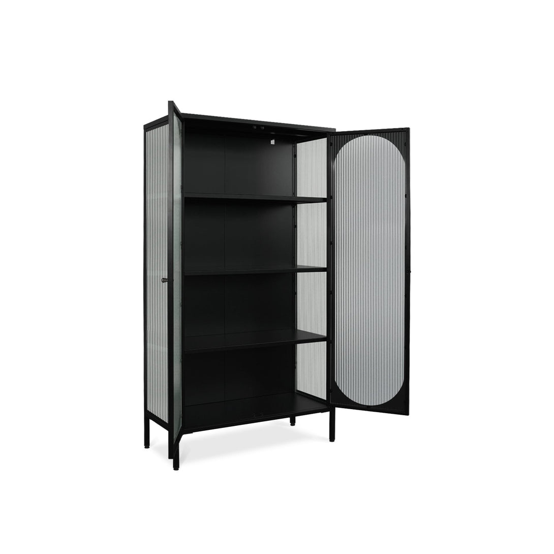 Arden 1.5m Storage Cabinet - Black