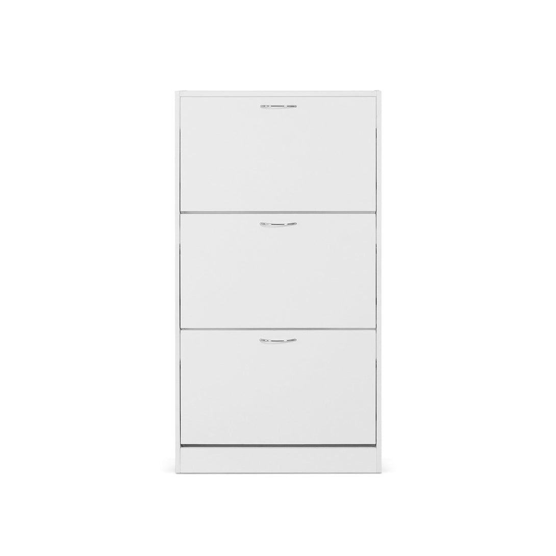 Matilda 3 Drawer Shoe Cabinet Storage Rack - White