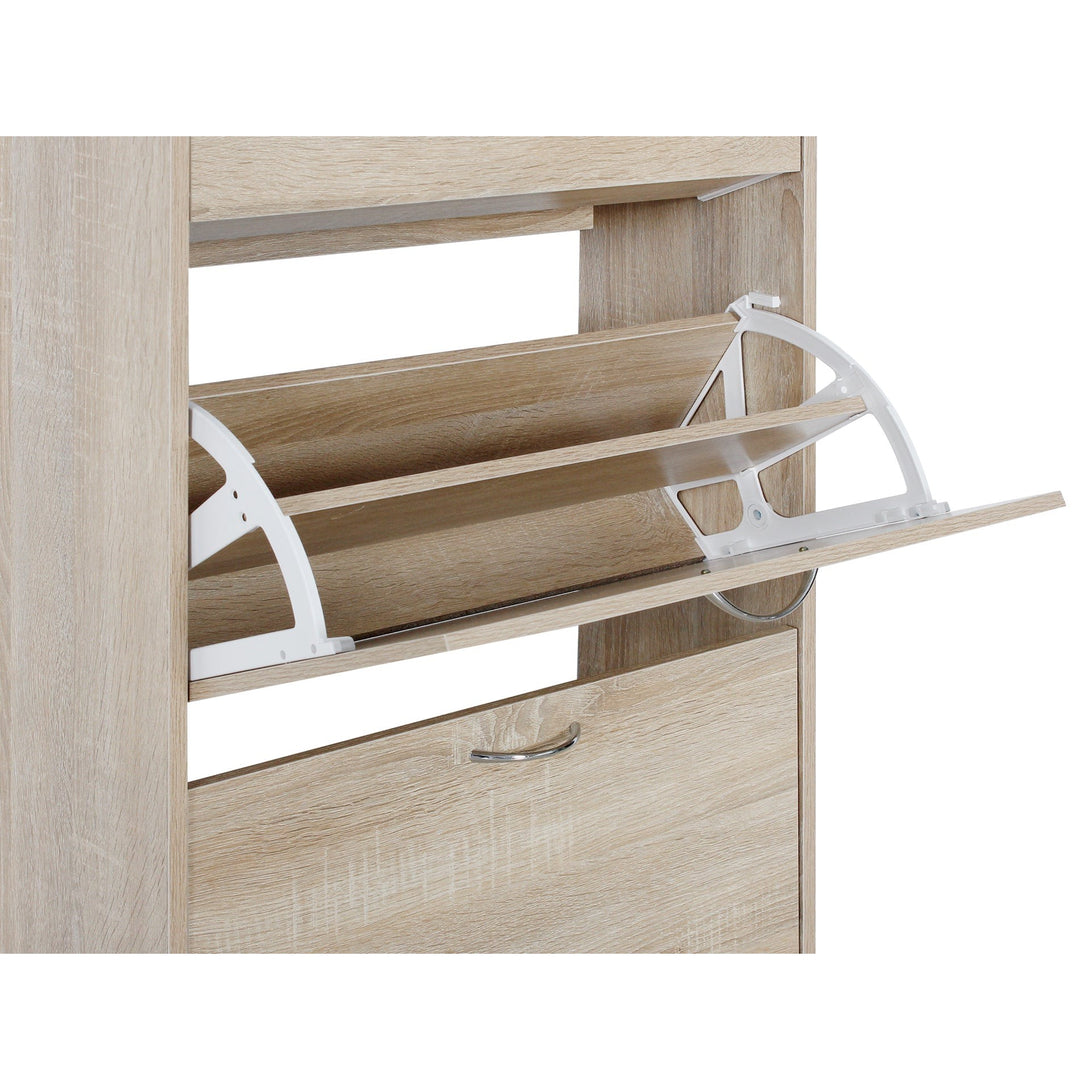 Matilda 3 Drawer Shoe Cabinet Storage Rack - Maple
