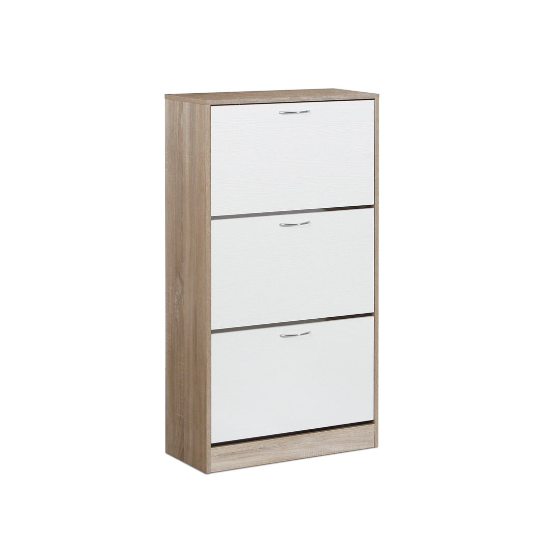 Anau 3 Drawer Shoe Cabinet Storage Rack - Oak