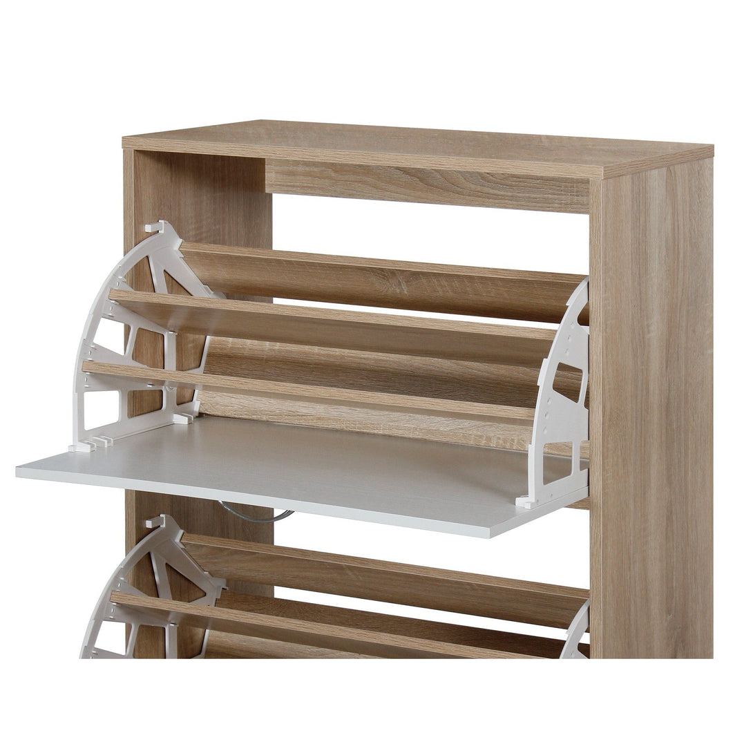 Anau 3 Drawer Shoe Cabinet Storage Rack - Oak