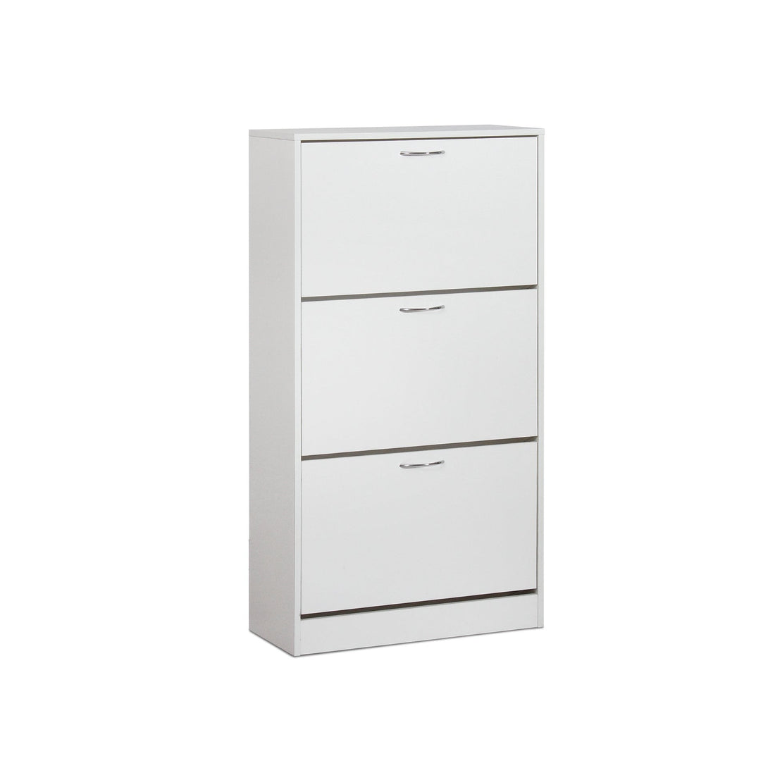 Anau 3 Drawer Shoe Cabinet Storage Rack - White