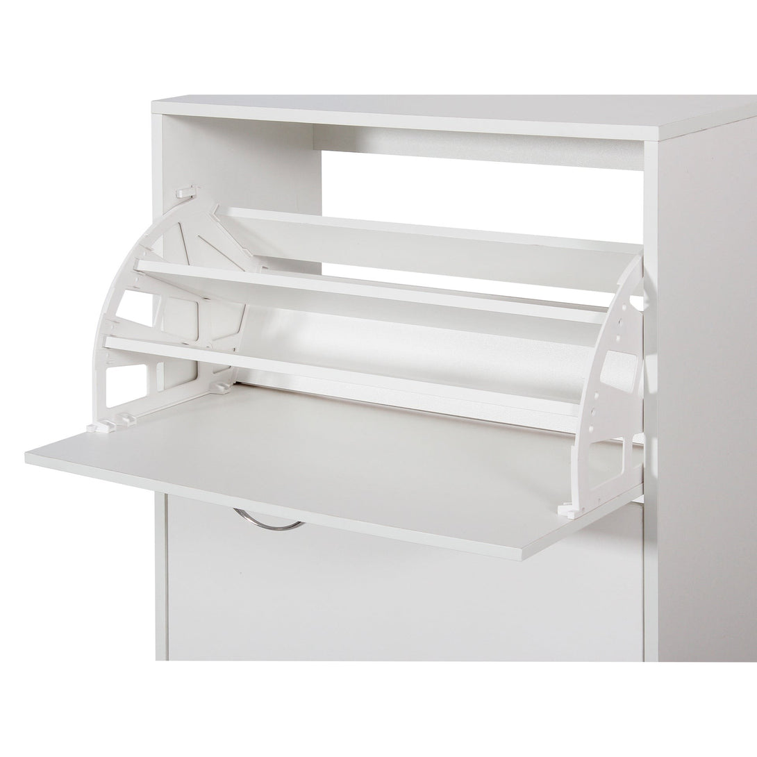 Anau 3 Drawer Shoe Cabinet Storage Rack - White