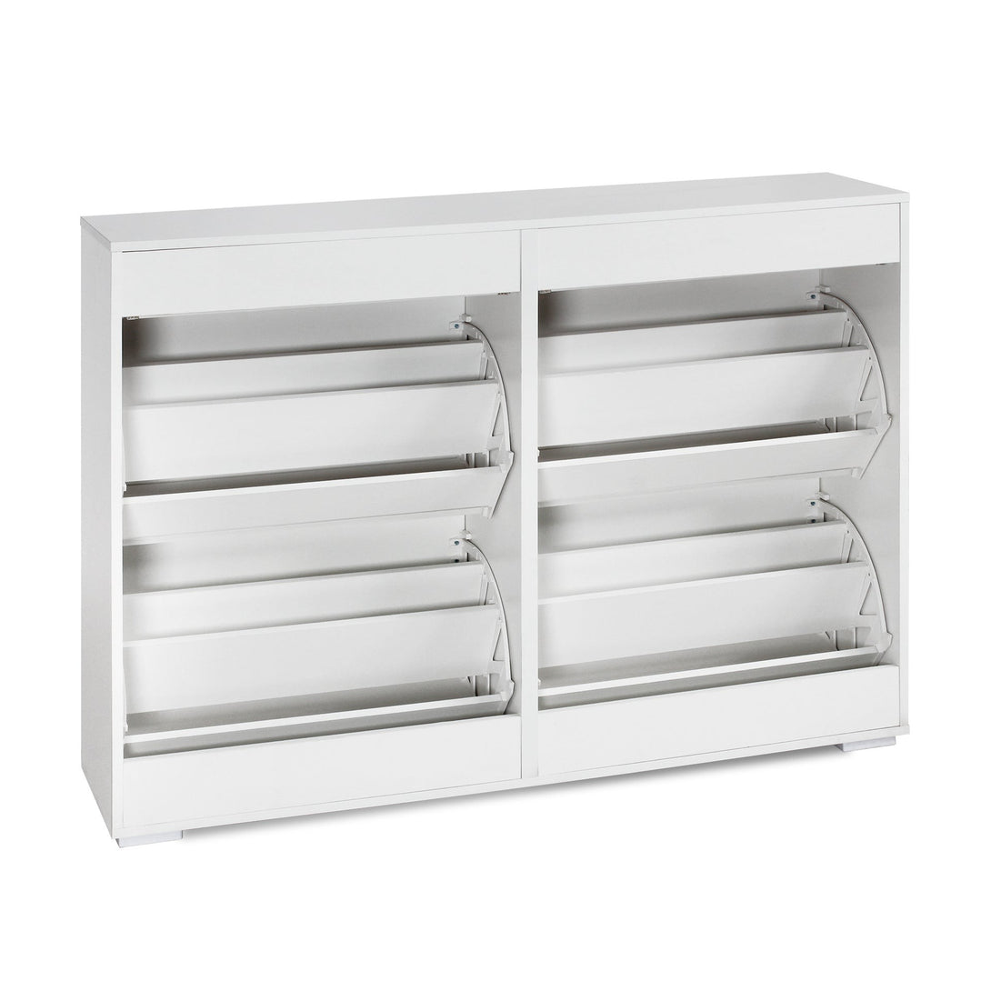 Rotoroa 6 Drawer Shoe Cabinet Storage - White