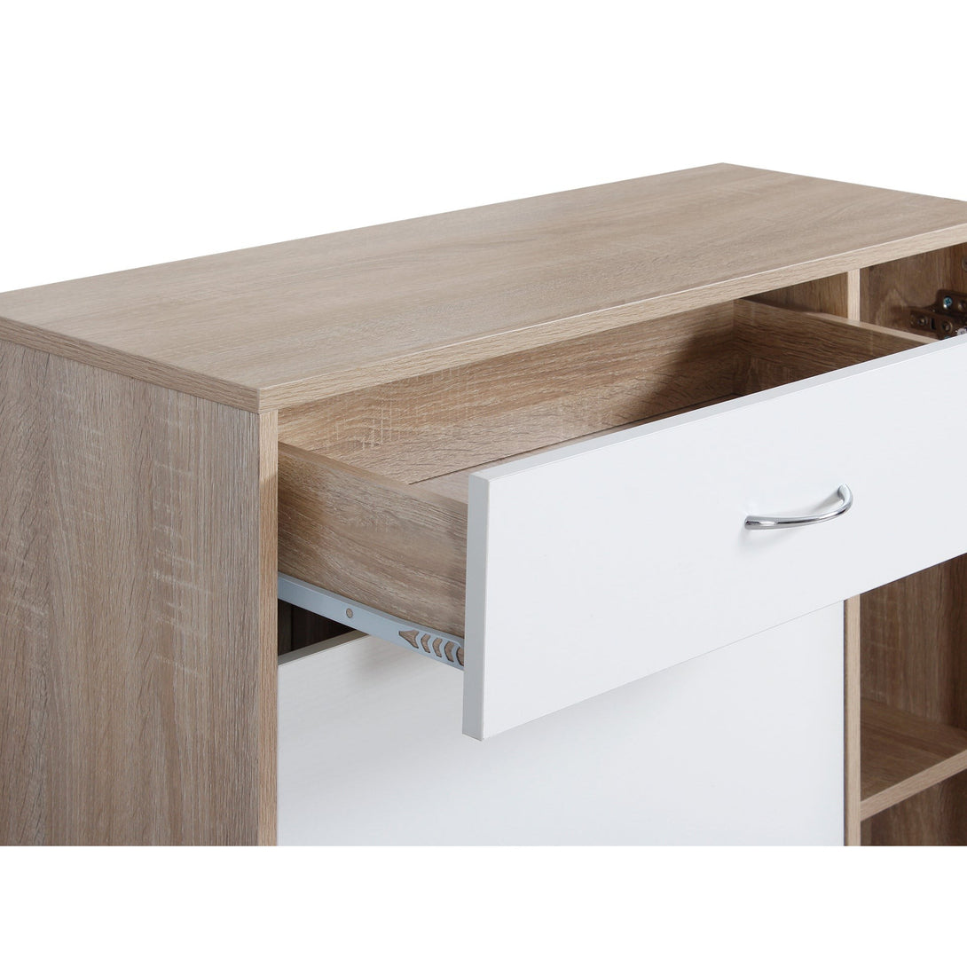 Kihona 3 Drawer Shoe Cabinet Storage Rack - Oak