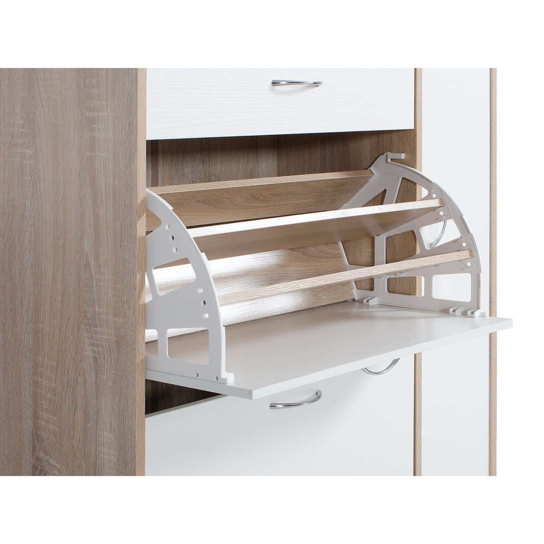Kihona 3 Drawer Shoe Cabinet Storage Rack - Oak