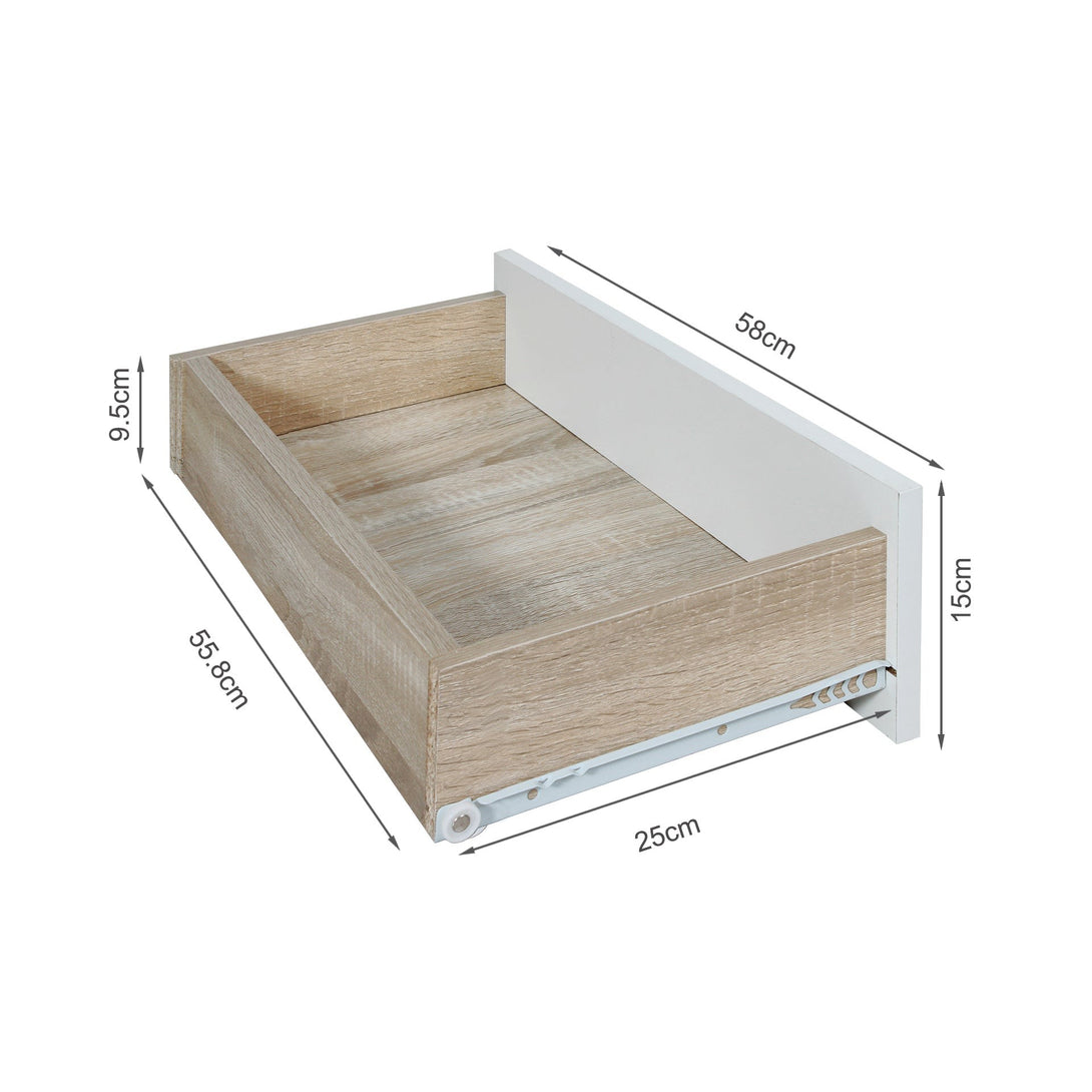 Kihona 3 Drawer Shoe Cabinet Storage Rack - Oak