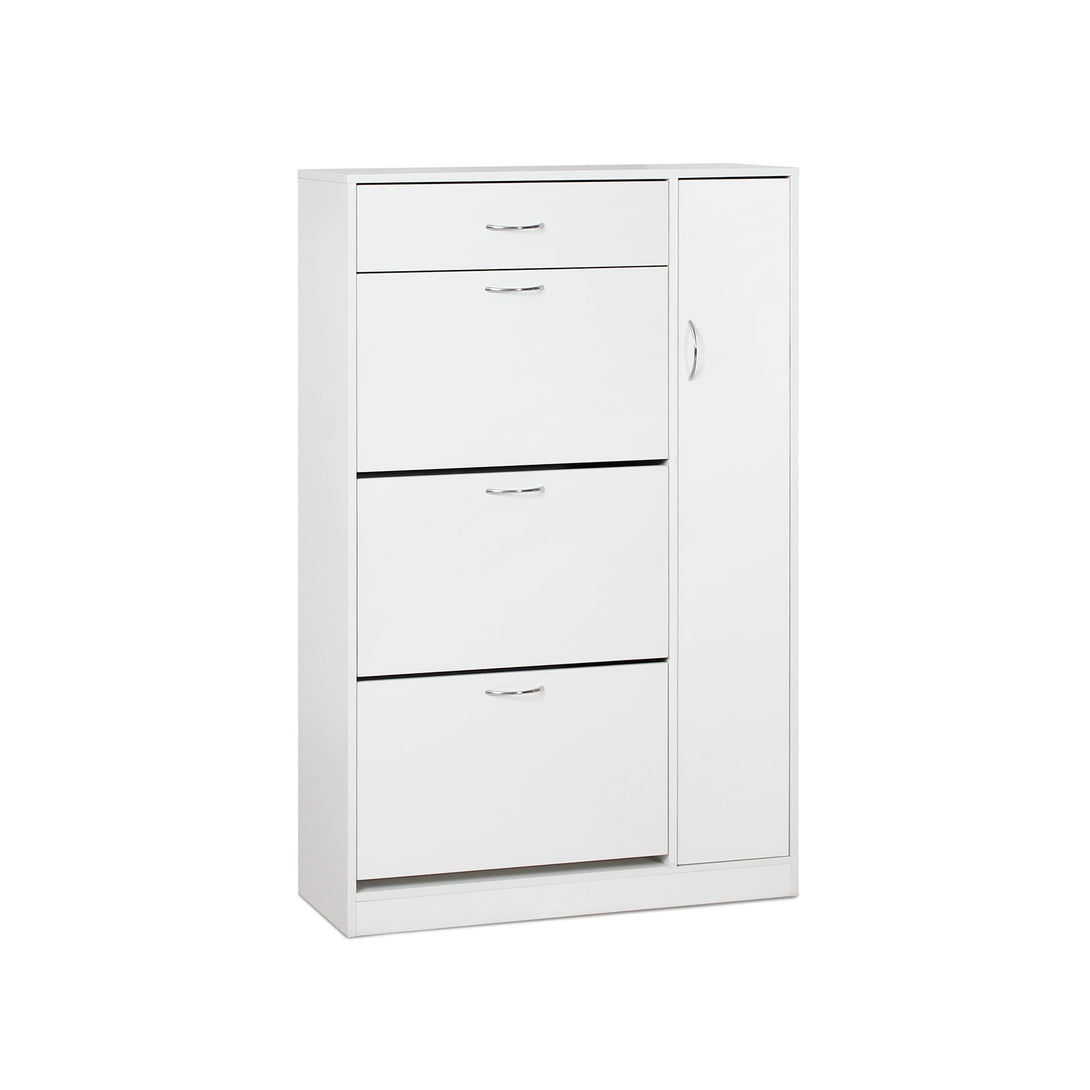 Horotea 4 Drawer Shoe Cabinet Storage Rack - White