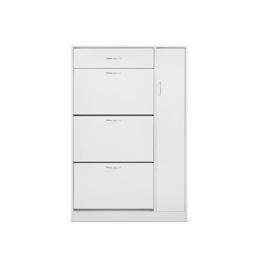 Horotea 4 Drawer Shoe Cabinet Storage Rack - White