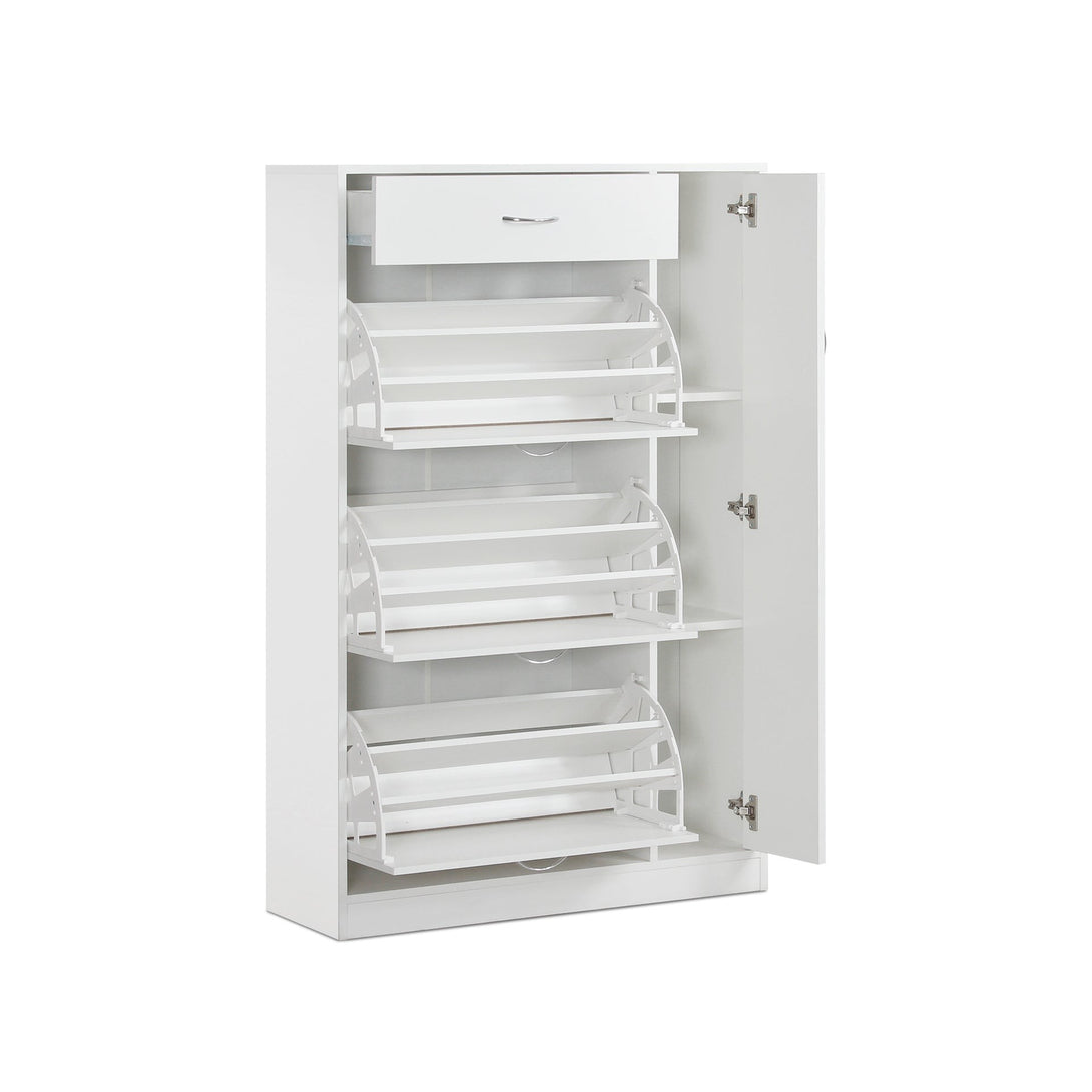 Horotea 4 Drawer Shoe Cabinet Storage Rack - White