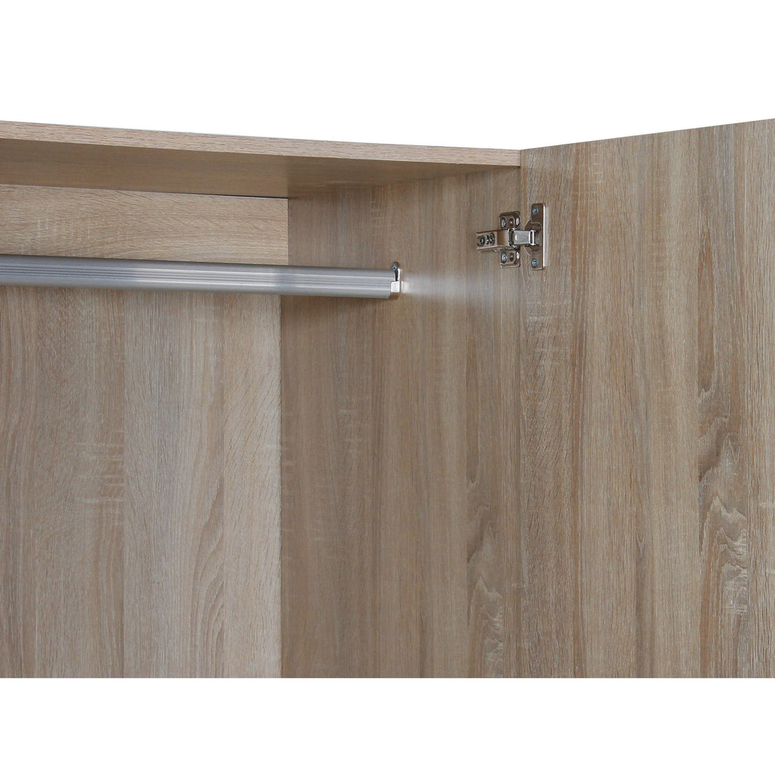 Bram 2 Door Wardrobe with 2 Drawers - Oak