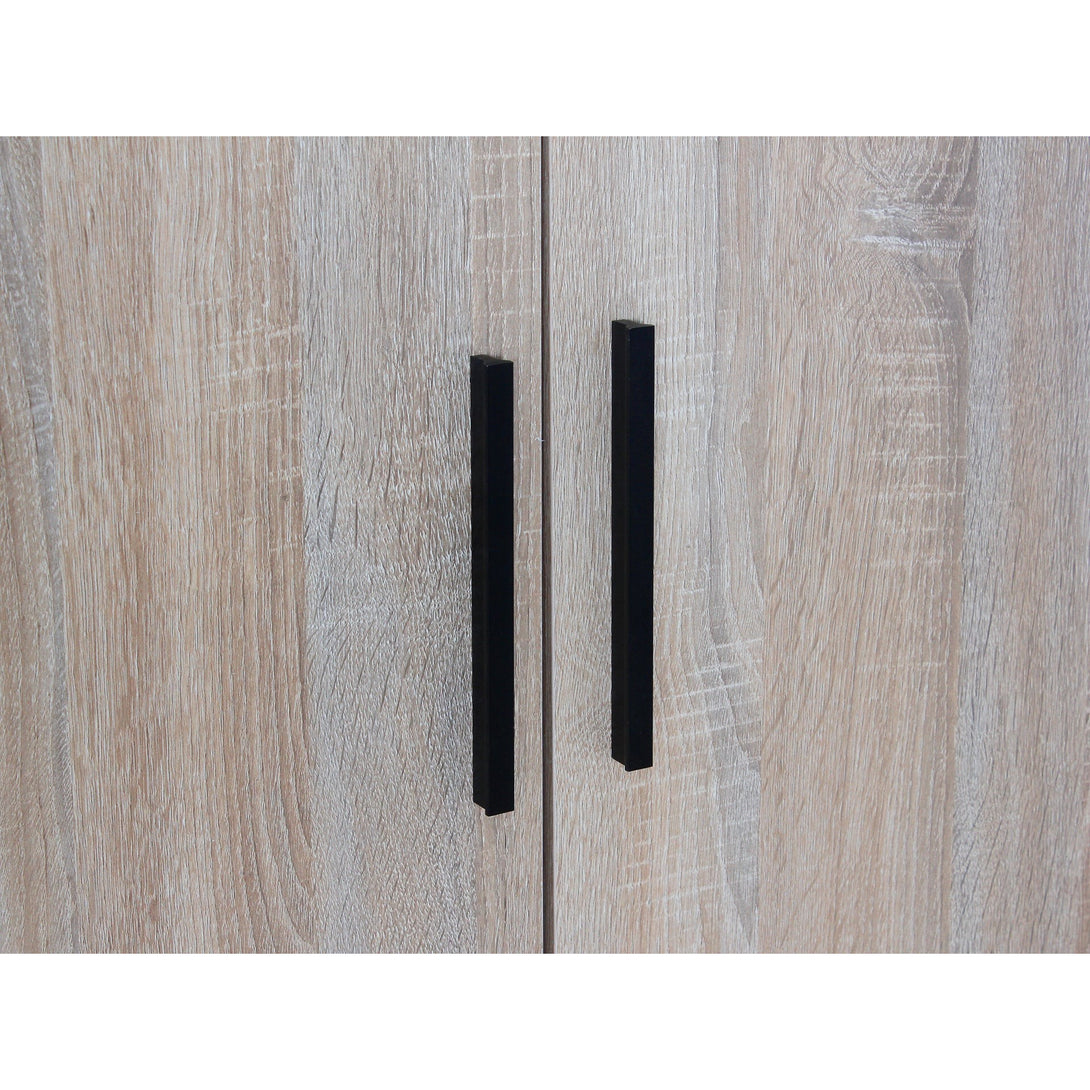Bram 2 Door Wardrobe with 2 Drawers - Oak