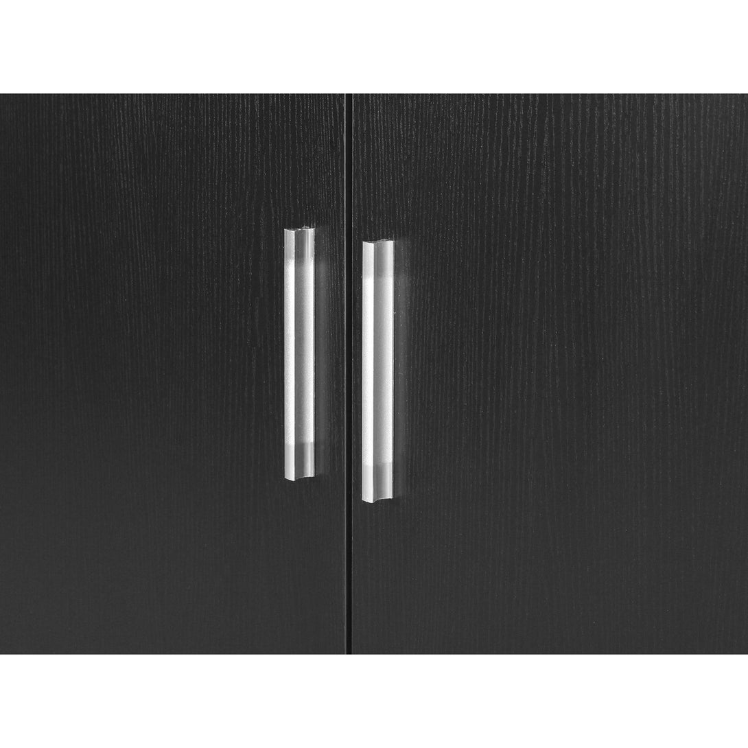Bram 2 Door Wardrobe with 2 Drawers - Black