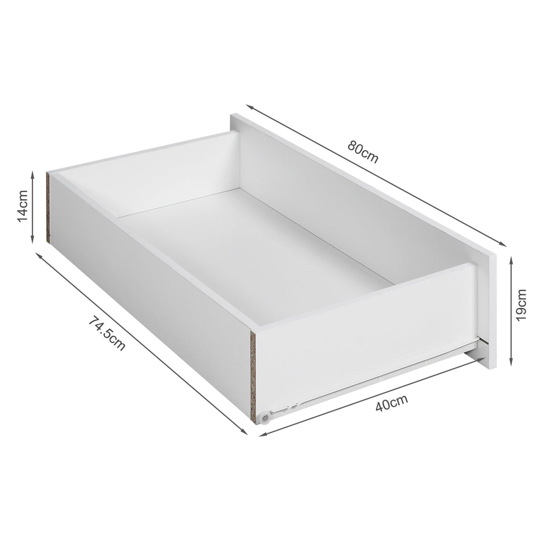 Bram 2 Door Wardrobe with 2 Drawers - White