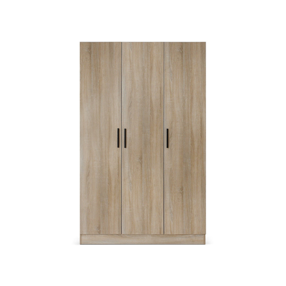Bram 3 Door Wardrobe Cabinet - Oak