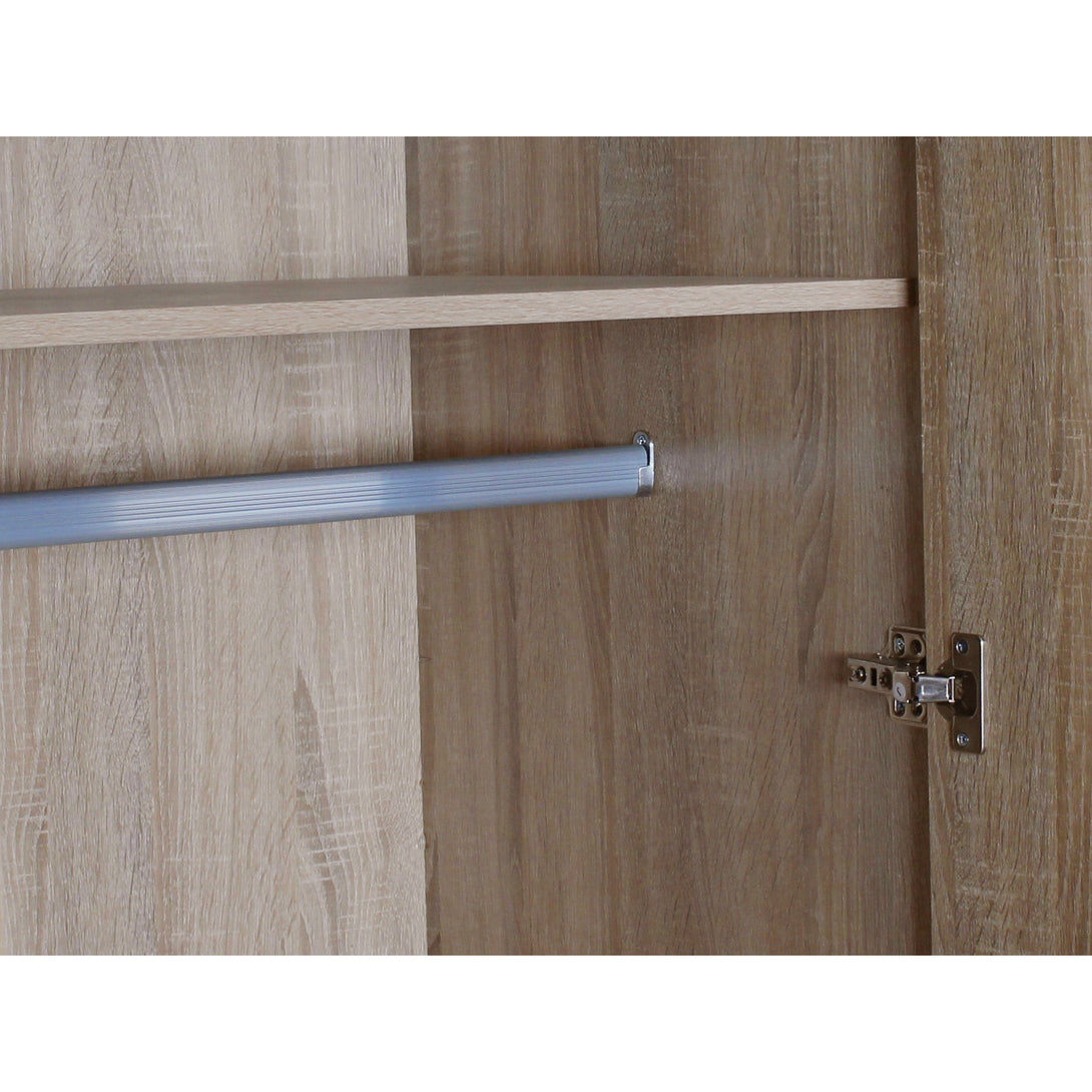 Bram 3 Door Wardrobe Cabinet - Oak