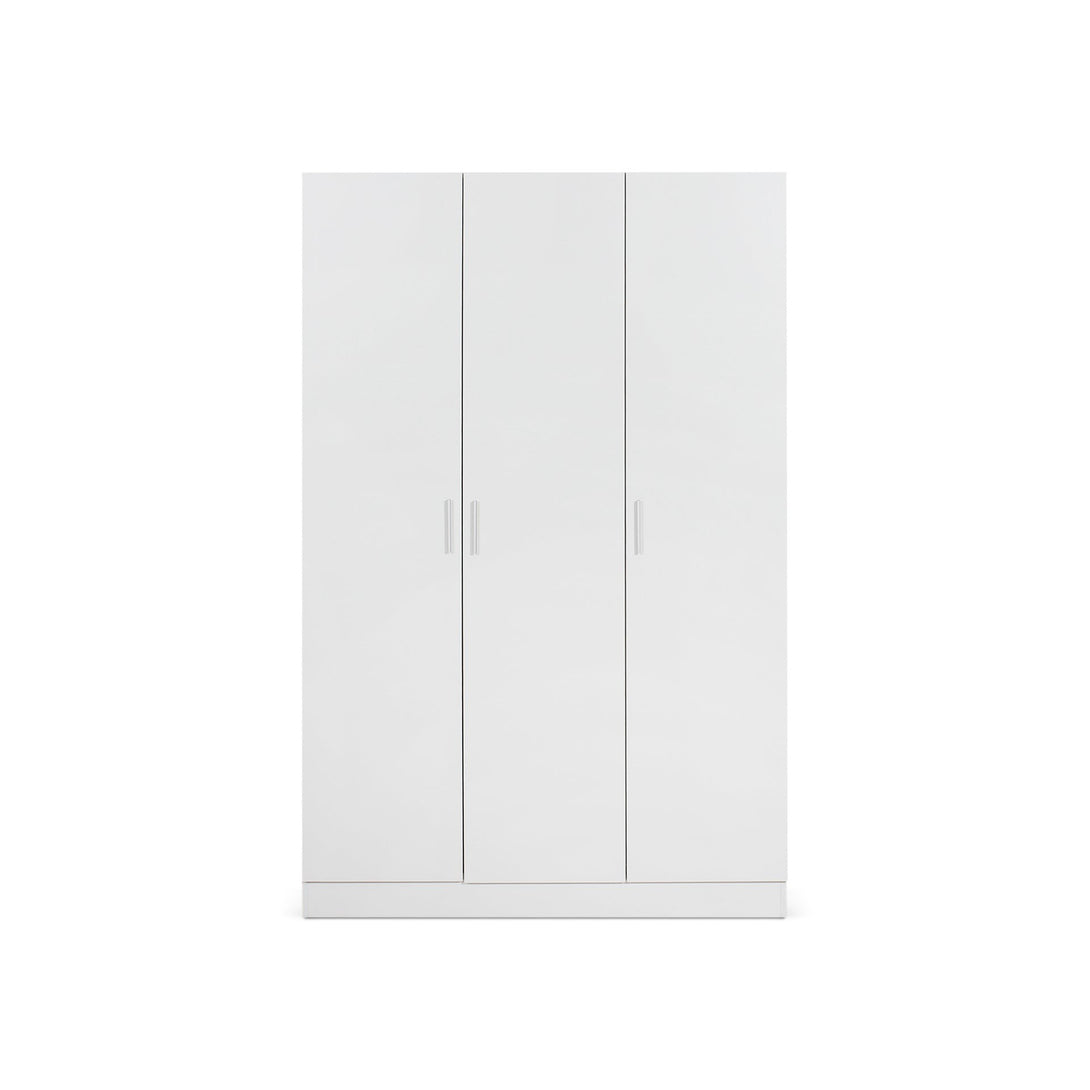 Bram 3 Door Wardrobe Cabinet - White