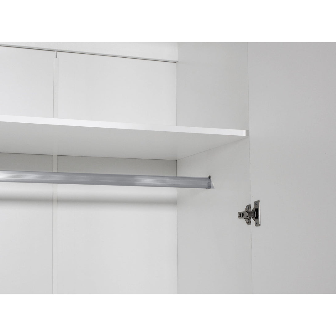 Bram 3 Door Wardrobe Cabinet - White
