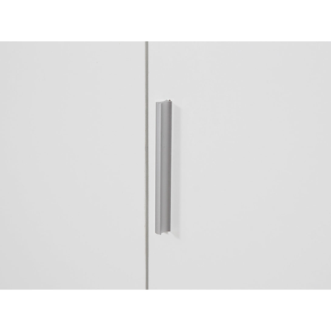 Bram 3 Door Wardrobe Cabinet - White