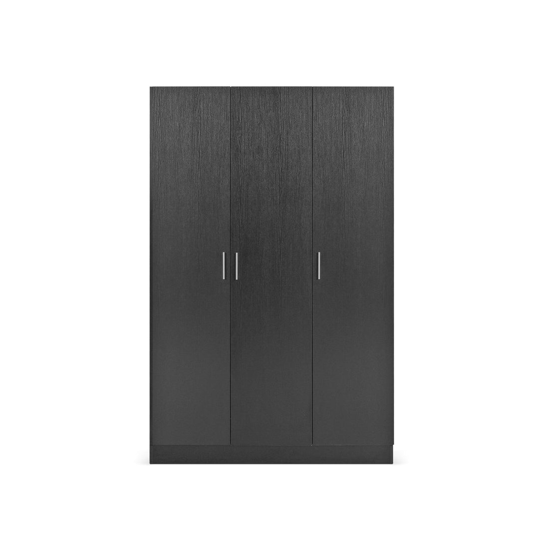 Bram 3 Door Wardrobe Cabinet - Black 