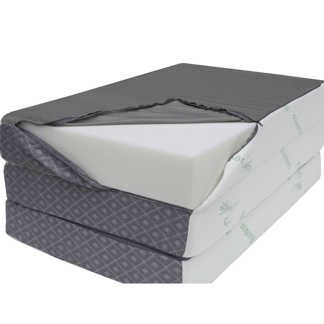 Bamboo Plus Portable Foldable Foam Mattress - Single