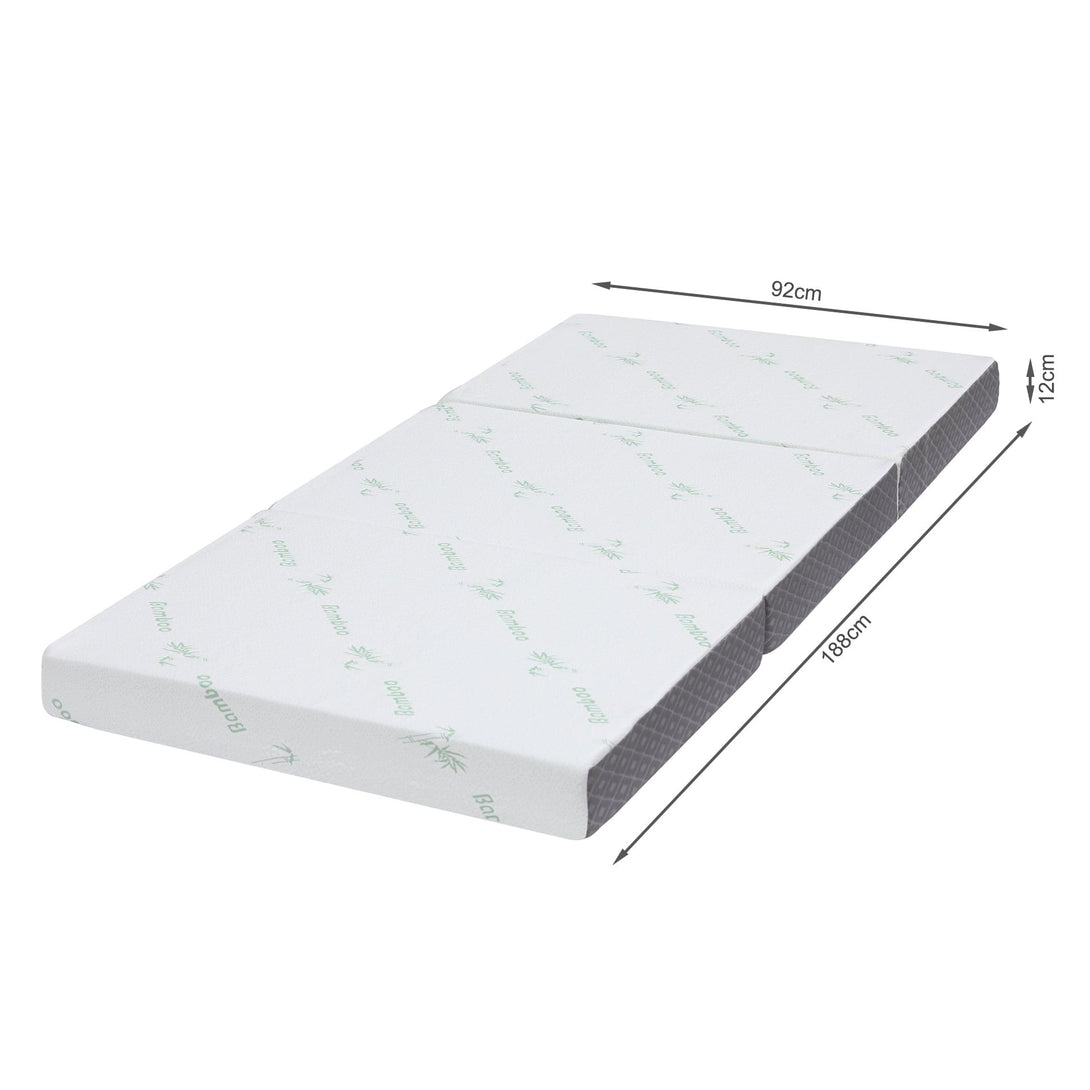 Bamboo Plus Portable Foldable Foam Mattress - Single
