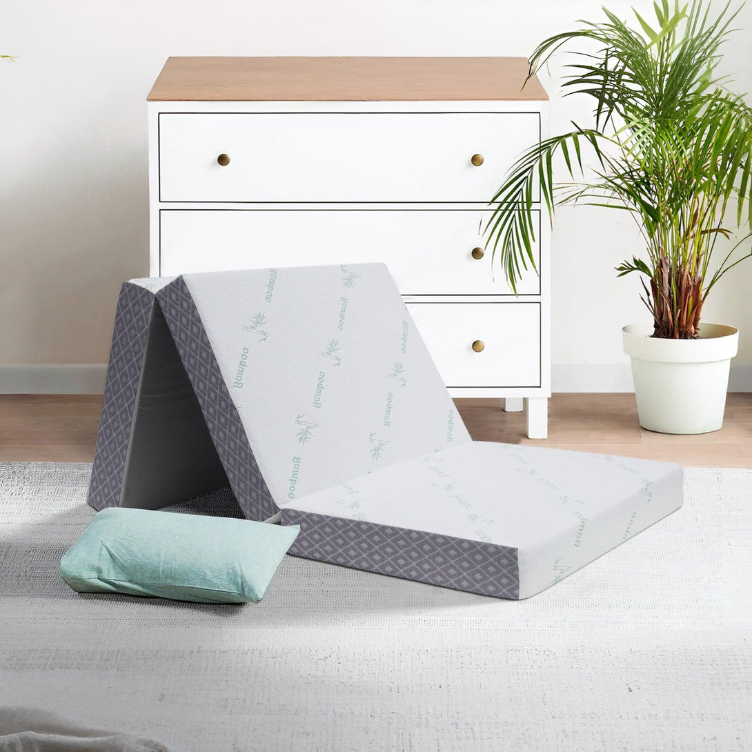 Bamboo Plus Portable Foldable Foam Mattress - Single