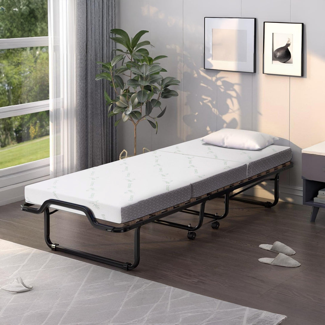 Bamboo Plus Portable Foldable Foam Mattress - Single