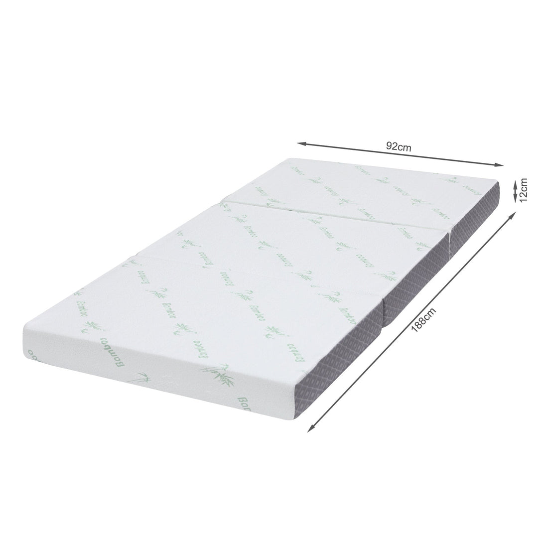 Bamboo Pro Portable Foldable Foam Mattress - Single