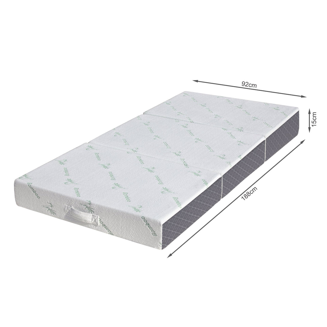 Bamboo Prime Portable Foldable Foam Mattress - Single