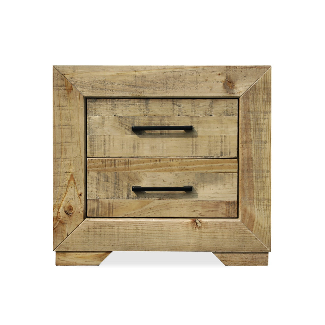 Argento Solid Wood Bedside Table - Delhi