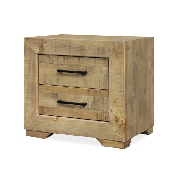 Argento Solid Wood Bedside Table - Delhi