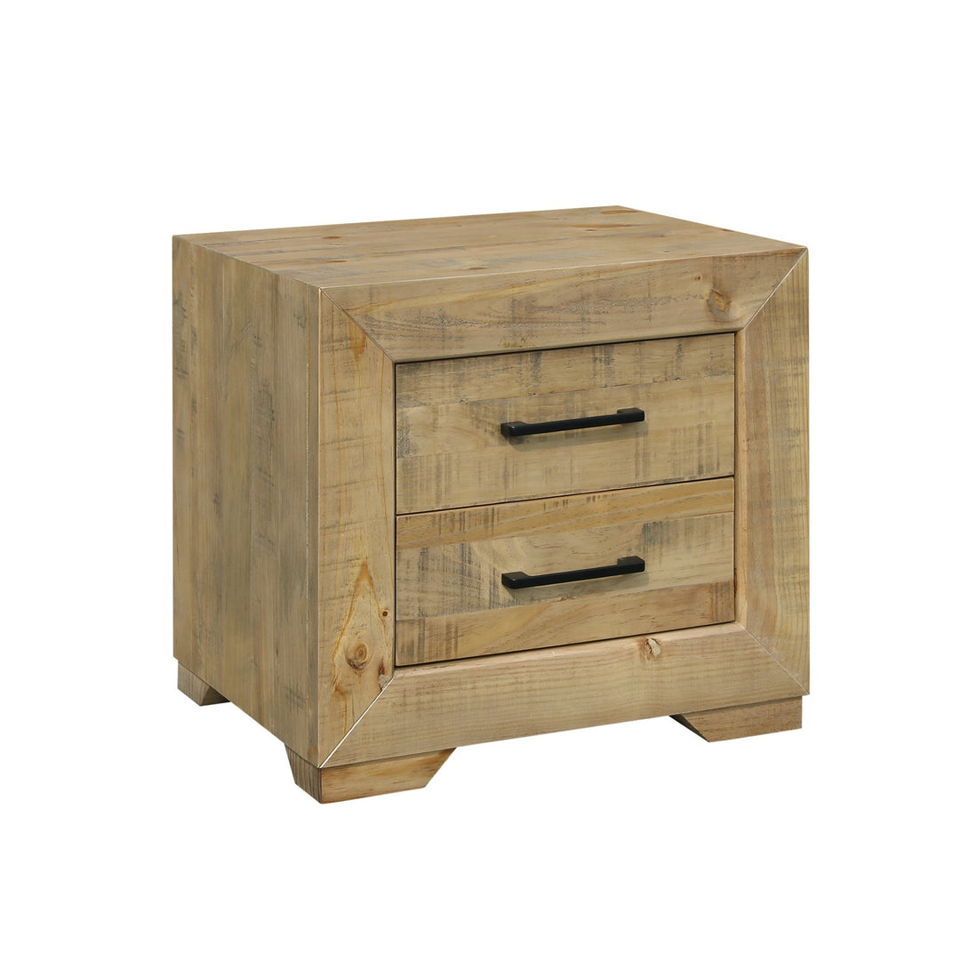 Argento Solid Wood Bedside Table - Delhi
