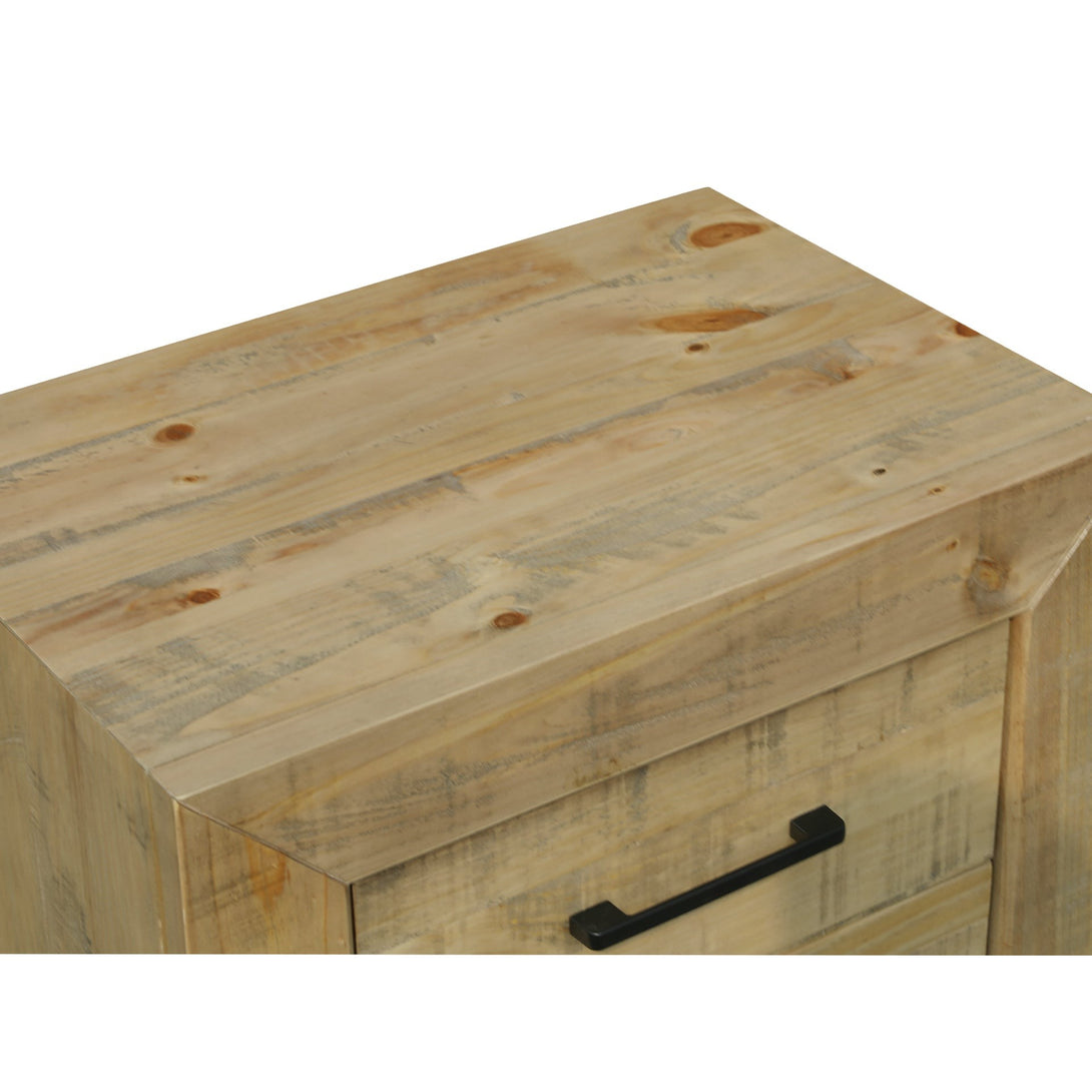 Argento Solid Wood Bedside Table - Delhi
