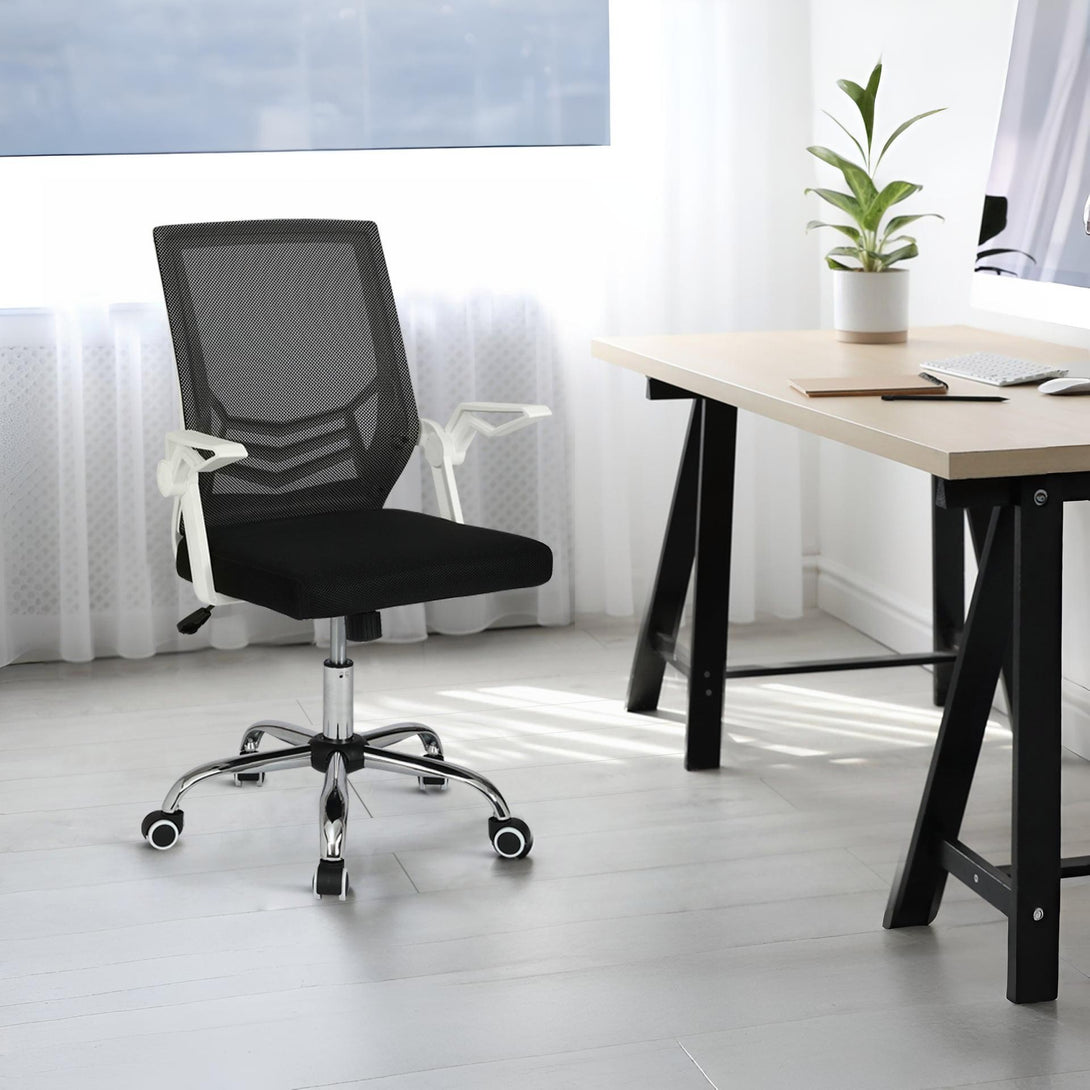 Leon Office Chair - Black + White