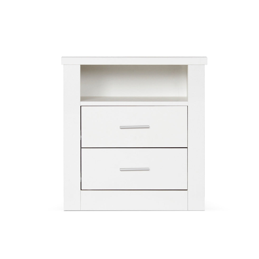 Mateo Wooden Bedside Table - White